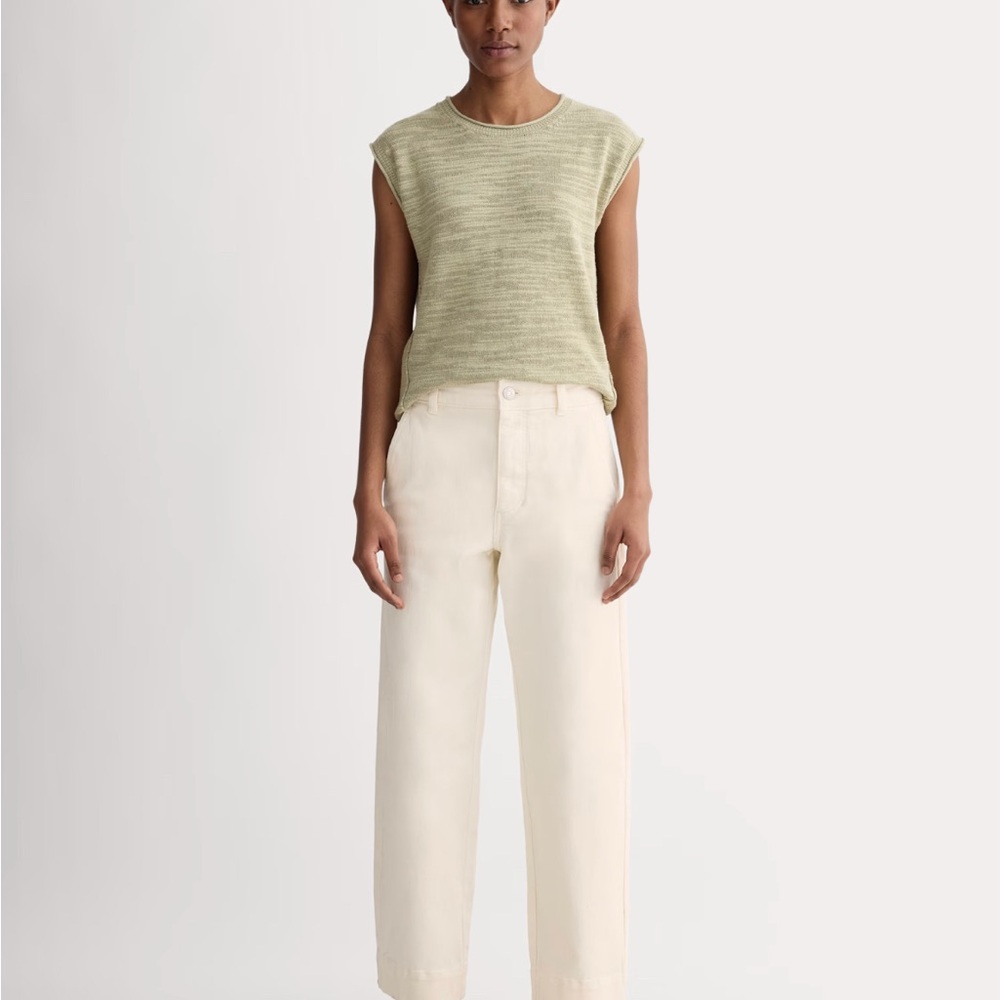 Everlane straight leg utility pants.